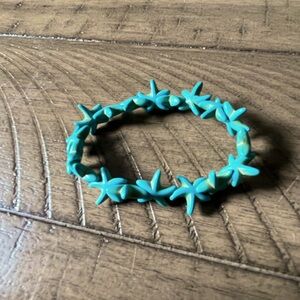 VINTAGE TURQUOISE STARFISH BRACELET Stretch